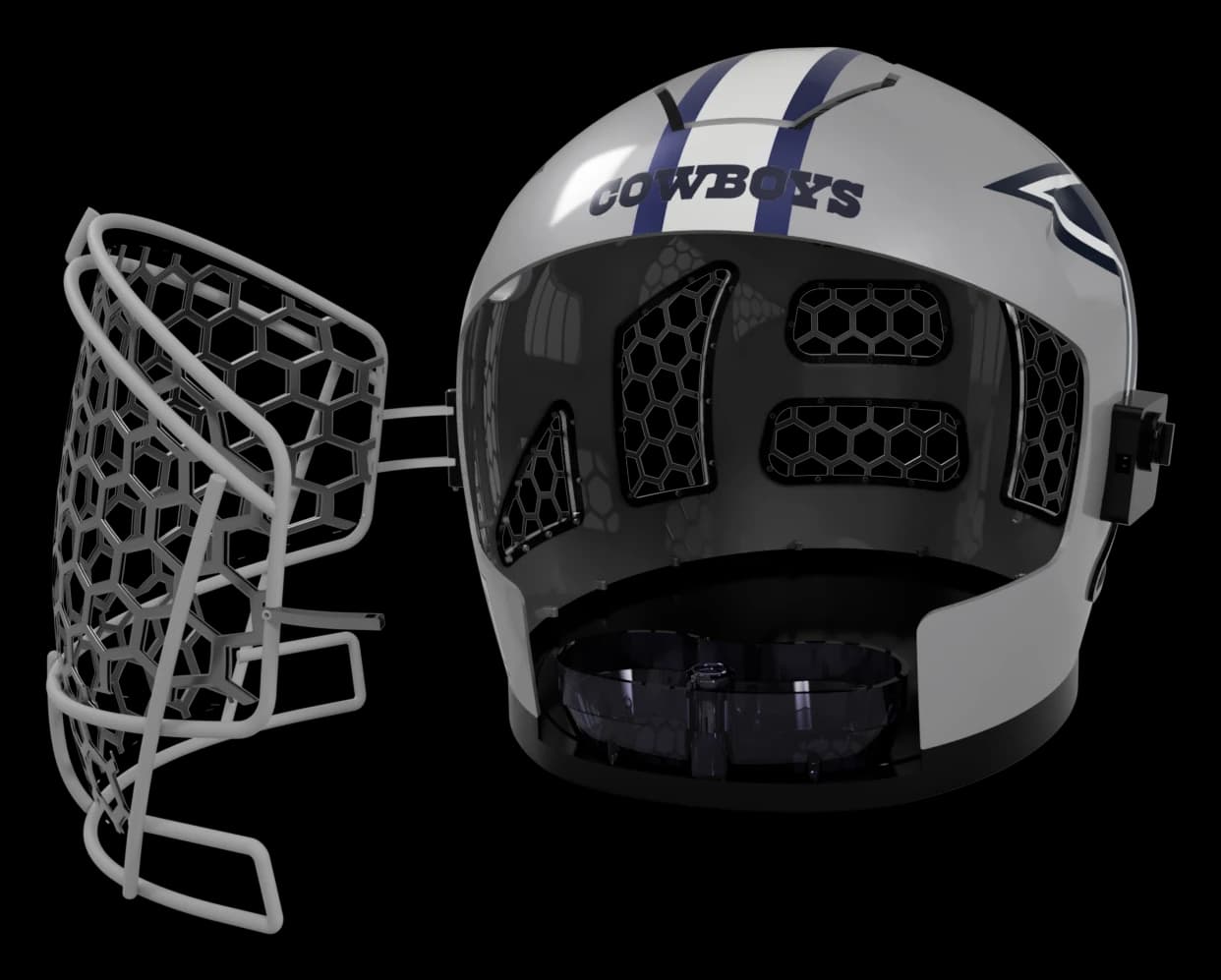 Face mask open