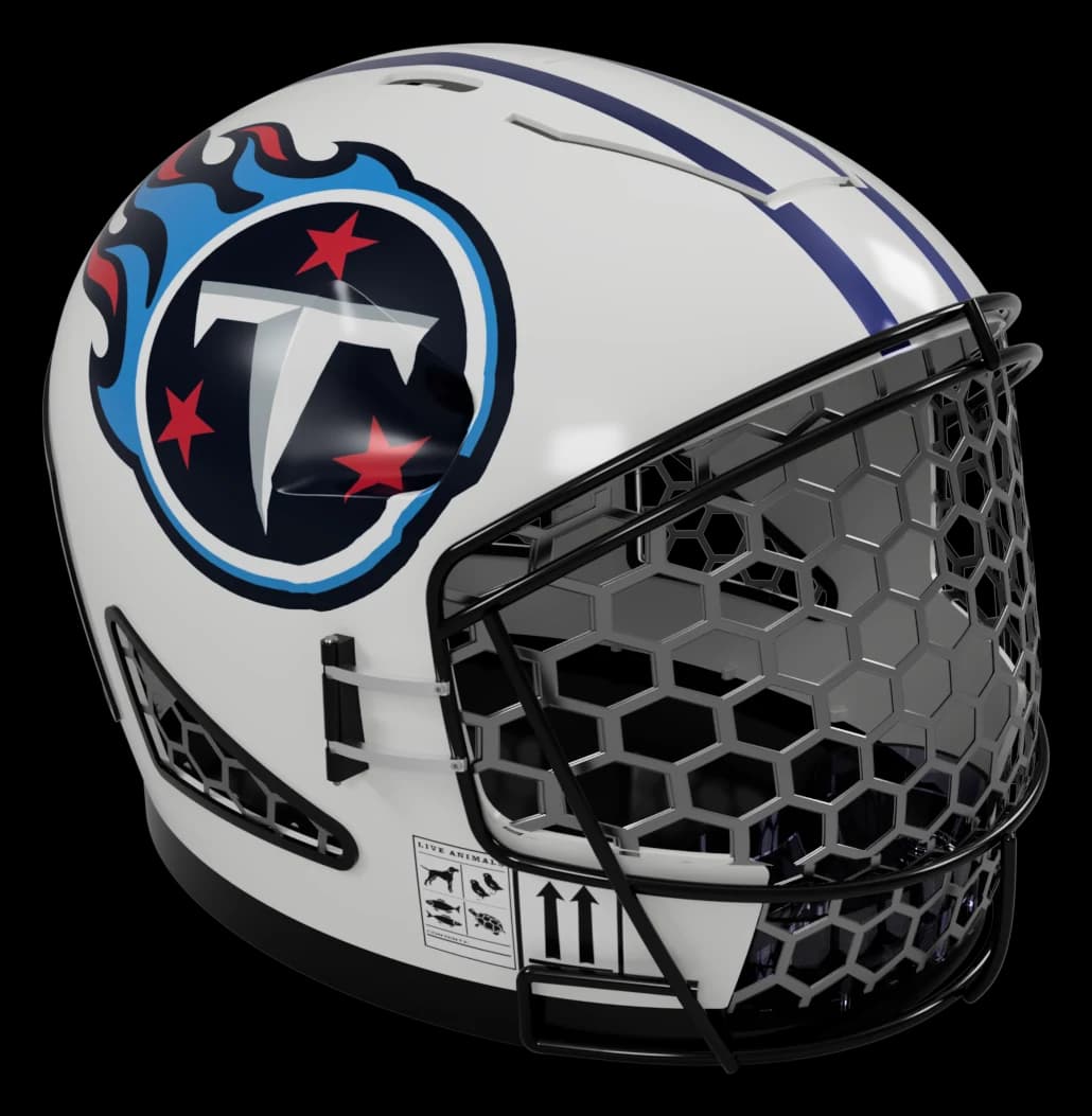 Navy & light blue — front